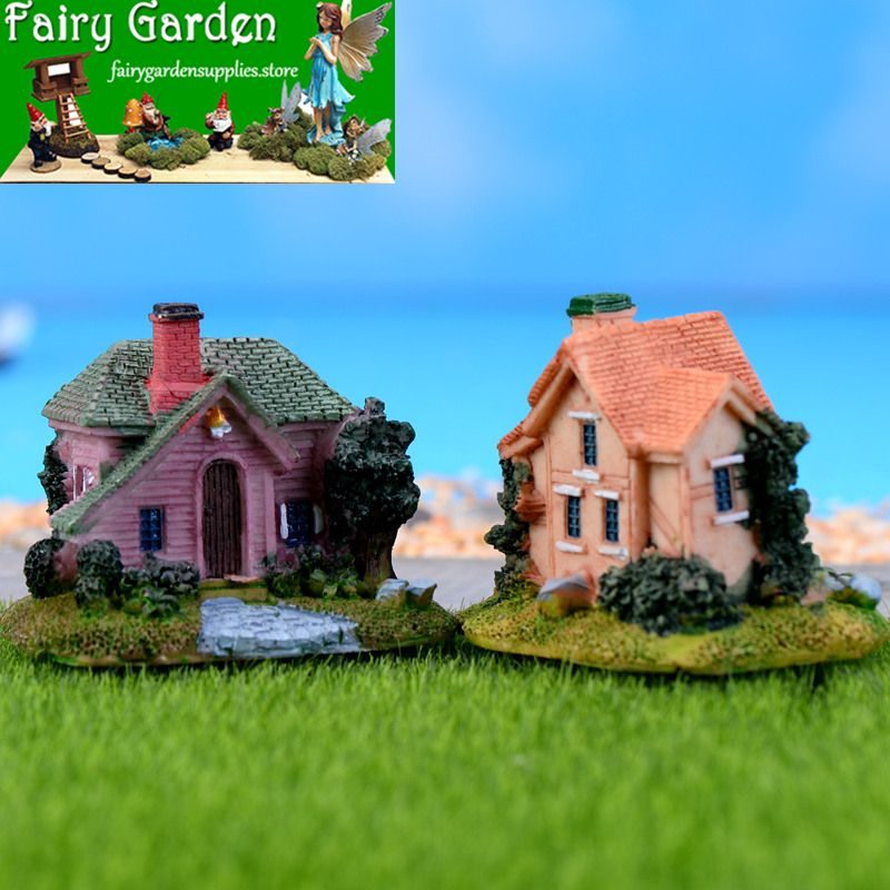Fairy Garden Micro Landscape Miniature Garden Fairy Garden Decoration Fairy Garden Accessories FleshyResin Decorate Garden Villa Cartoon Lovely House Model DIYMaterial Fairy Garden Micro Landscape Miniature Garden Fairy Garden Decoration Fairy Garden Accessories Fleshyresin Decorate Garden Villa Cartoon Lovely House Model Diymaterial