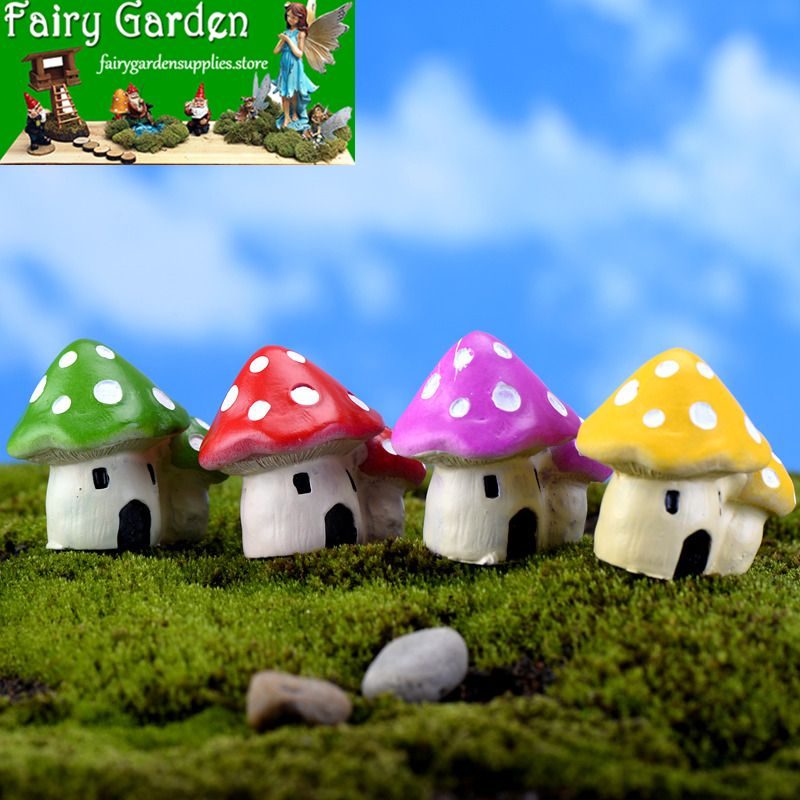 Fairy Garden Mushroom House Micro Landscape Miniature Fairy Garden Decoration Fairy Garden Accessories Mediterranean Sea Style Mushroom Castle Terrarium Bonsai Fairy House Fairy Garden Mushroom House Micro Landscape Miniature Fairy Garden Decoration Fairy Garden Accessories Mediterranean Sea Style Mushroom Castle Terrarium Bonsai Fairy House