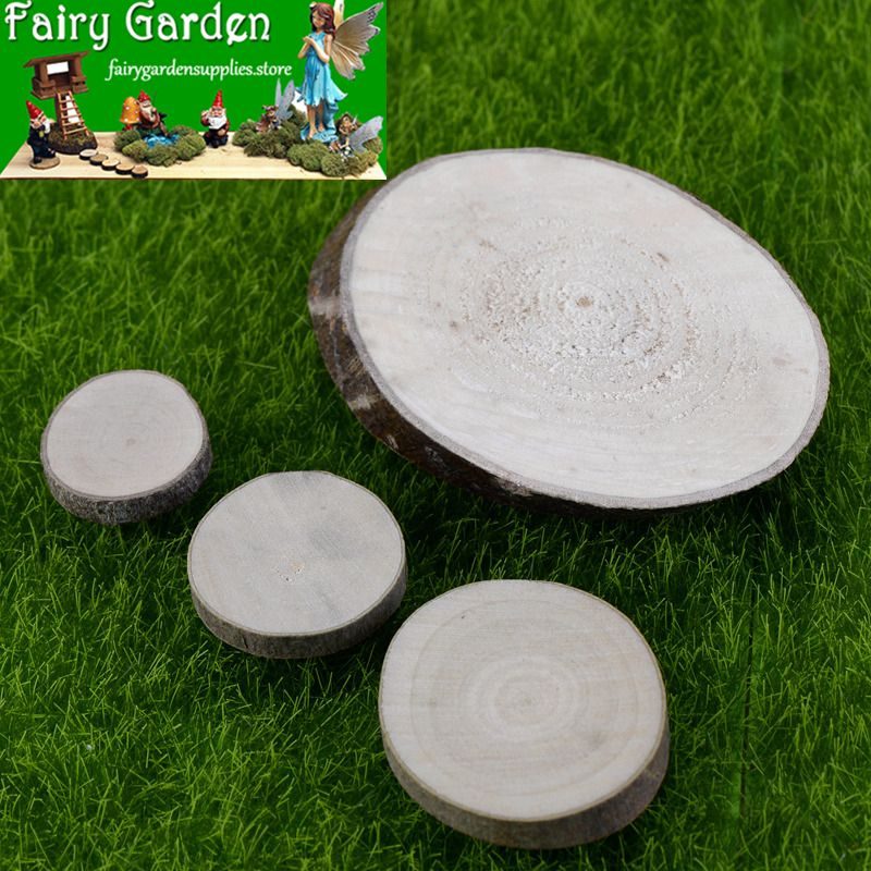 Terrariums Fairy Garden Decoration Fairy Garden Accessories Pedestal Small Round Log Round Log Solid Wood Moss Fairy Garden Micro Landscape Miniature Garden Fairy Garden Ornament Lumps Wood