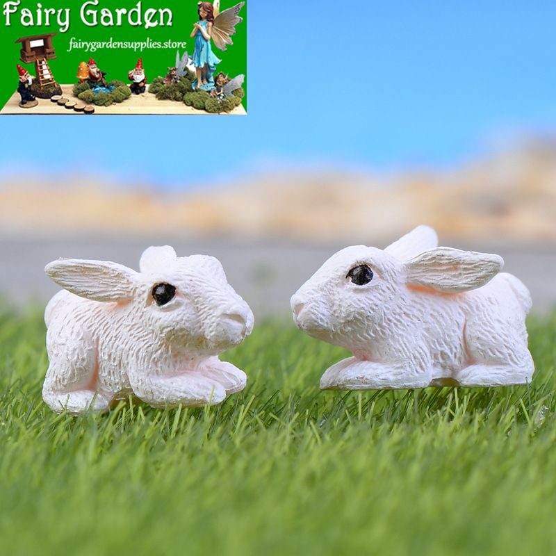 Mini Fairy Garden Supplies Animals Pot Bonsai Fairy Garden Decoration Terrariums Fairy Garden Kits Accessories Lovely Small White Rabbit Bunnies Darling Doll Comic Bunnies Mini Fairy Garden Supplies Animals Pot Bonsai Fairy Garden Decoration Terrariums Fairy Garden Kits Accessories Lovely Small White Rabbit Bunnies Darling Doll Comic Bunnies