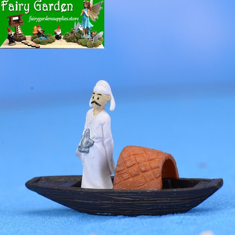 Moss Fairy Garden Micro Landscape Miniature Garden Decorate Fairy Garden Decoration Fairy Garden Accessories Emulational Small Boat White Cartoon Fairy Garden Decoration Fairy Garden Accessories Fleshyaquarium Landscaping Accessories