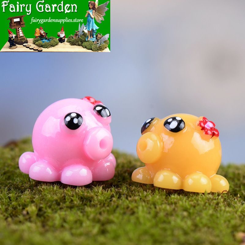 Moss Fairy Garden Micro Landscape Miniature Garden Fairy Garden Ornament Mini Small Octopus Doll Diyassemble Toys Fairy Garden Decoration Fairy Garden Accessories
