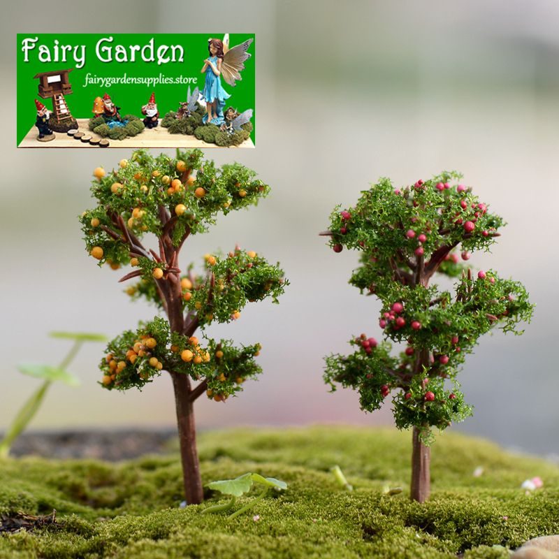 Fairy Garden Plants Artificial Trees Flower Material Mini Fairy Garden Accessories Ornament Landscaping Cherry Tree Apple Tree Orange Tree Hawthorn Fairy Garden Plants Artificial Trees Flower Material Mini Fairy Garden Accessories Ornament Landscaping Cherry Tree Apple Tree Orange Tree Hawthorn