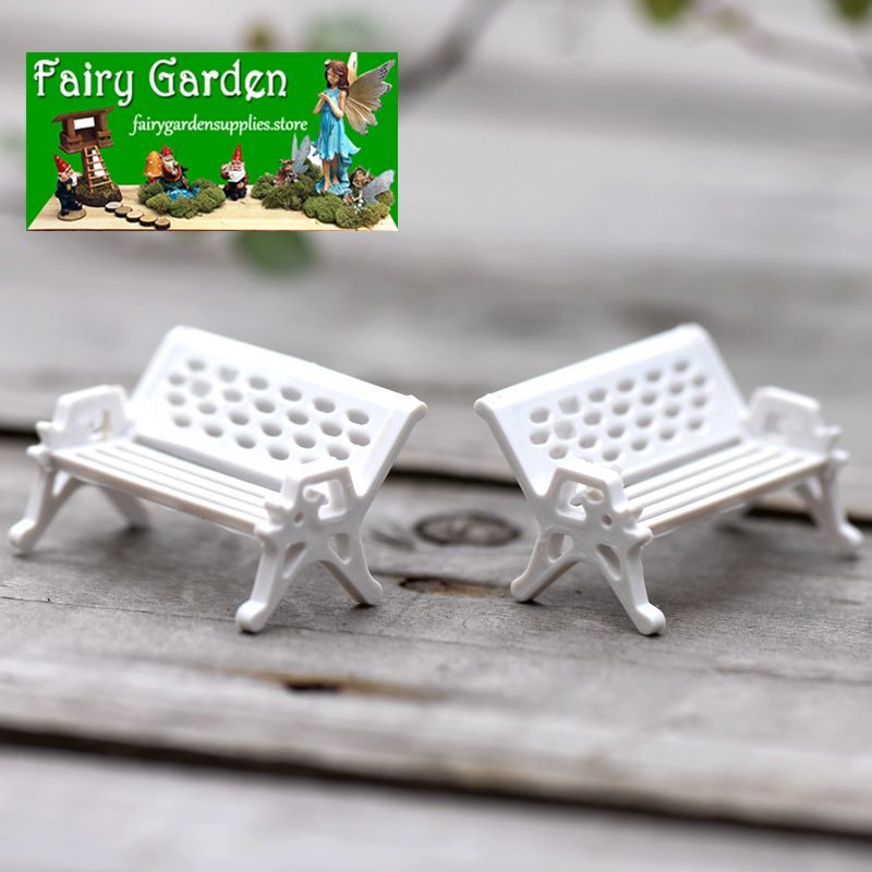 Bonsai White Benches Park Chairs Terrariums Fairy Garden Micro Landscape Miniature Garden Ecology Bottle Fairy Garden Accessories Decorate Material Small Fairy Garden Decoration Bonsai White Benches Park Chairs Terrariums Fairy Garden Micro Landscape Miniature Garden Ecology Bottle Fairy Garden Accessories Decorate Material Small Fairy Garden Decoration