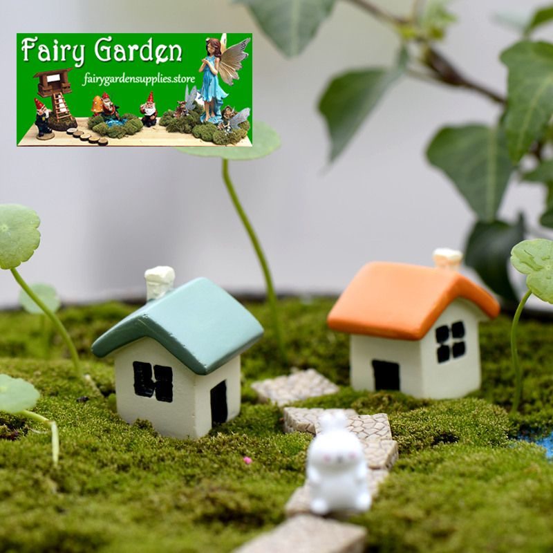 Mini Fairy Garden Kits Hut Micro Landscape Miniature Garden Pot Bonsai Fairy Garden Ornament Terrariums Wholesale Fairy Garden Accessories Supplies Kids Toy Figurine Two Color Small House DIY Materia Mini Fairy Garden Kits Hut Micro Landscape Miniature Garden Pot Bonsai Fairy Garden Ornament Terrariums Wholesale Fairy Garden Accessories Supplies Kids Toy Figurine Two Color Small House Diy Materia