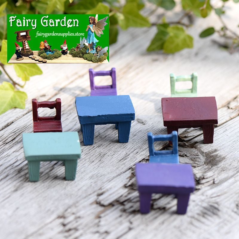 Zakka Fairy Garden Decoration Fairy Garden Accessories Mini Emulational Resin Small Table Stool Chairs Fairy Garden Micro Landscape Terrariums Fairy Garden Accessories Zakka Fairy Garden Decoration Fairy Garden Accessories Mini Emulational Resin Small Table Stool Chairs Fairy Garden Micro Landscape Terrariums Fairy Garden Accessories