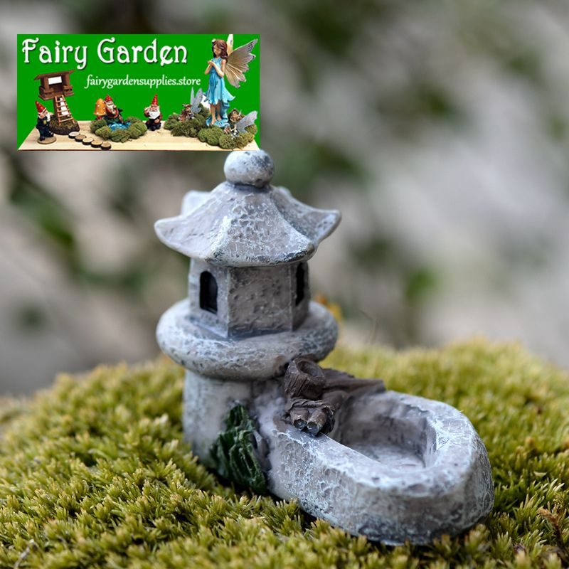 Container Moss Fairy Garden Building Micro Landscape Miniature Garden Fairy Garden Ornament Succulent Plants Pot Bonsai Fairy Garden Decoration Cheap Fairy Garden Accessories Toy Figurine Pool Tower Diy Ideas