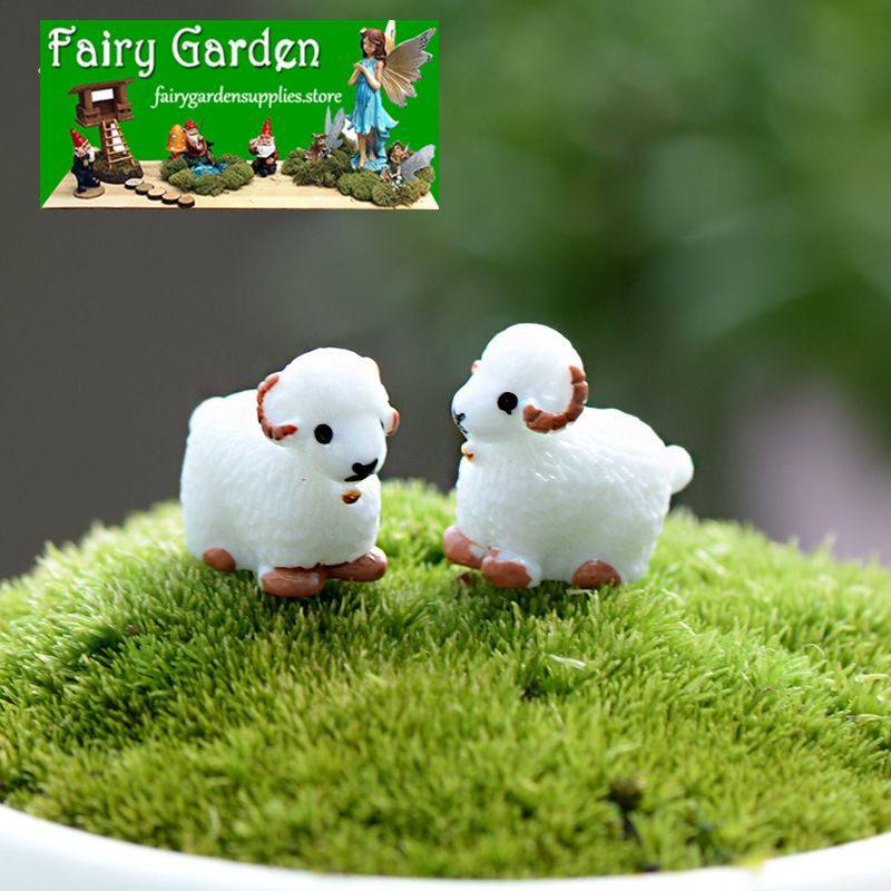 Mini Fairy Garden Supplies Animals Resin Goat Pot Bonsai Micro Landscape Terrariums Miniature Garden Succulent Plants Kits Fairy Garden Decoration Fairy Garden Accessories Sheep Kids Toy Mini Fairy Garden Supplies Animals Resin Goat Pot Bonsai Micro Landscape Terrariums Miniature Garden Succulent Plants Kits Fairy Garden Decoration Fairy Garden Accessories Sheep Kids Toy