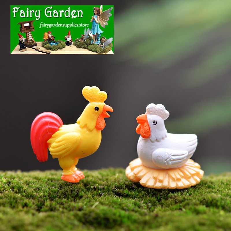 Mini Resin Cock Hen Moss Fairy Garden Micro Landscape Miniature Garden Decorate Terrariums Fairy Garden Decoration Pot Bonsai Fairy Garden Accessories Rooster Mini Emulational Chicken PVC Toy Figurine Animal Doll Mini Resin Cock Hen Moss Fairy Garden Micro Landscape Miniature Garden Decorate Terrariums Fairy Garden Decoration Pot Bonsai Fairy Garden Accessories Rooster Mini Emulational Chicken Pvc Toy Figurine Animal Doll