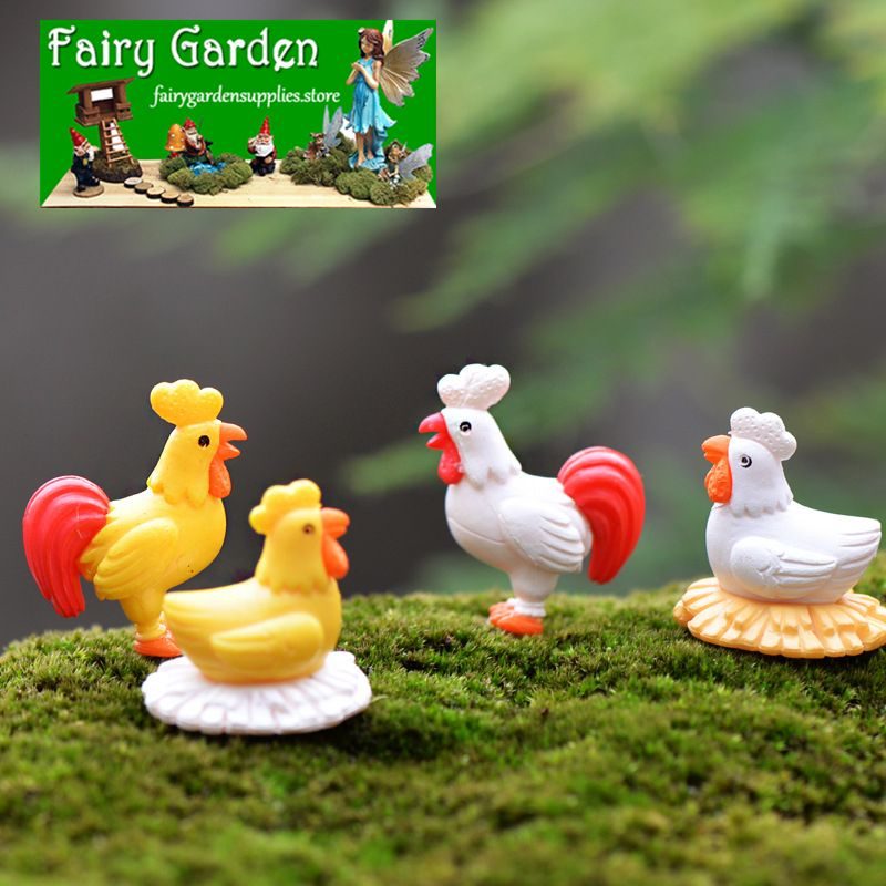 Mini Resin Cock Hen Moss Fairy Garden Micro Landscape Miniature Garden Decorate Terrariums Fairy Garden Decoration Pot Bonsai Fairy Garden Accessories Rooster Mini Emulational Chicken PVC Toy Figurine Animal Doll Mini Resin Cock Hen Moss Fairy Garden Micro Landscape Miniature Garden Decorate Terrariums Fairy Garden Decoration Pot Bonsai Fairy Garden Accessories Rooster Mini Emulational Chicken Pvc Toy Figurine Animal Doll