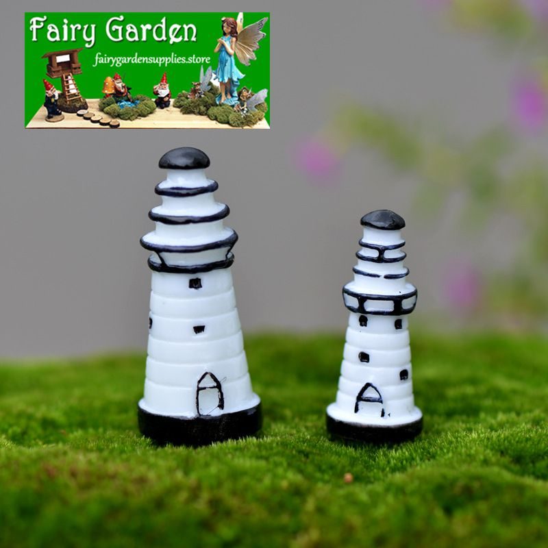Cheap Indoor Mini Fairy Garden Supplies Resin Lighthouse Container Micro Landscape Miniature Garden Ecology Bottle Pot Bonsai Fairy Garden Ornament Small White Lighting Pagoda DIY Terrariums Fairy Garden Accessories Cheap Indoor Mini Fairy Garden Supplies Resin Lighthouse Container Micro Landscape Miniature Garden Ecology Bottle Pot Bonsai Fairy Garden Ornament Small White Lighting Pagoda Diy Terrariums Fairy Garden Accessories