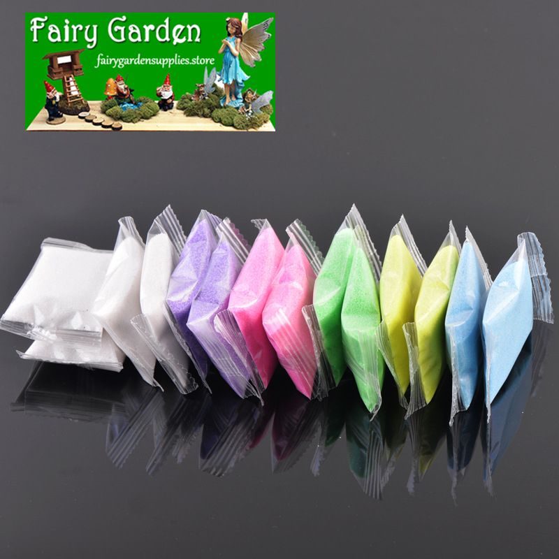 Micro Landscape Sand Blue Sand White Sand Stone River Sea Fairy Garden Supplies Micro Landscape Miniature Garden Ecology Bottle Landscaping Sand Children Sand Small Bonsai Pot Fairy Garden Accessories