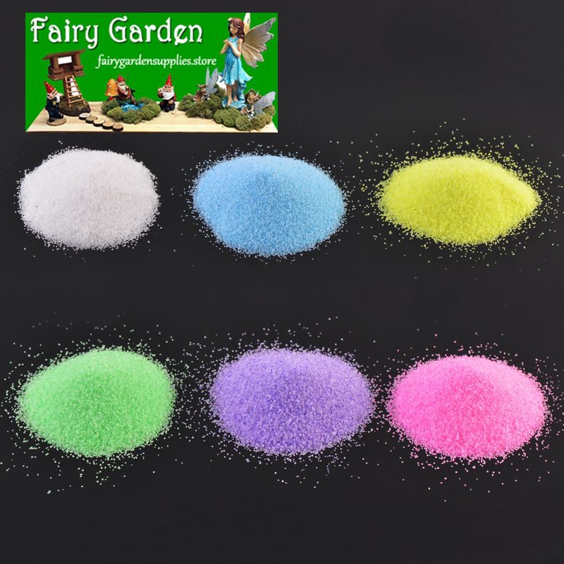 Micro Landscape Sand Blue Sand White Sand Stone River Sea Fairy Garden Supplies Micro Landscape Miniature Garden Ecology Bottle Landscaping Sand Children Sand Small Bonsai Pot Fairy Garden Accessories