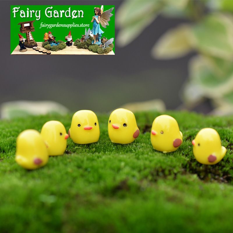 Moss Fairy Garden Micro Landscape Miniature Garden Decorate Fairy Garden Decoration Fairy Garden Accessories Landscaping Cartoon Mini Yellowsmall Chicken Fleshyaccessories