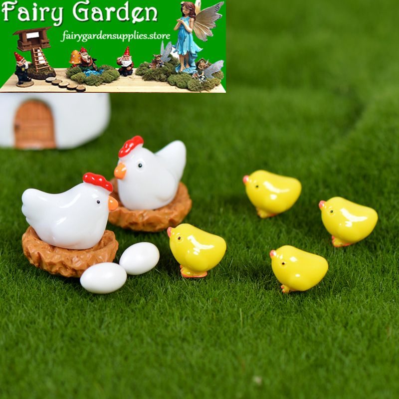 Mini Fairy Garden Resin Mini Chicken Egg Micro Landscape Fairy Garden Decoration Groceries Landscaping Decorate Small Chicken Nest Pasture Fairy Garden Accessories Mini Fairy Garden Resin Mini Chicken Egg Micro Landscape Fairy Garden Decoration Groceries Landscaping Decorate Small Chicken Nest Pasture Fairy Garden Accessories