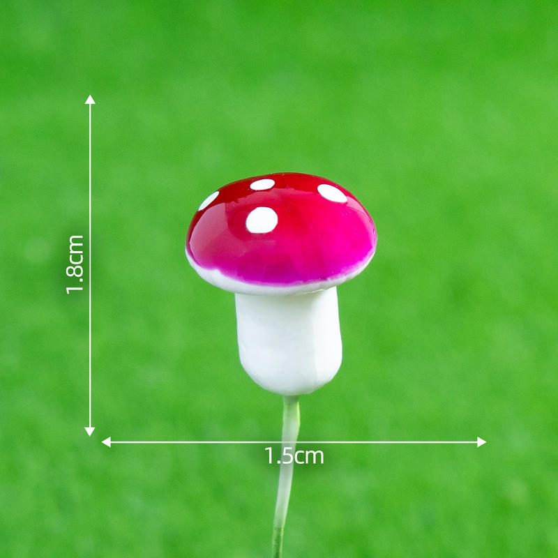 Bonsai Mushrooms Terrarium Artificial Plants Figurines Fairy Garden Accessories Miniatures Party Garden Mini Mushroom Garden Ornament Resin Crafts Decorations Image From Fairy Garden Supplies