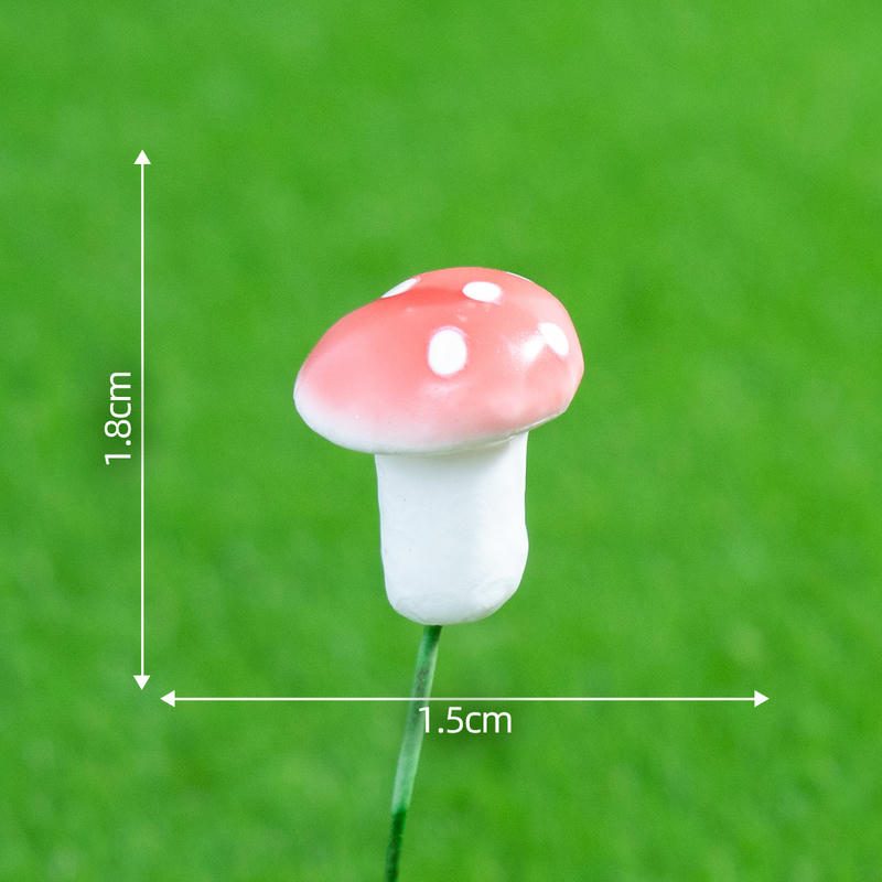 Bonsai Mushrooms Terrarium Artificial Plants Figurines Fairy Garden Accessories Miniatures Party Garden Mini Mushroom Garden Ornament Resin Crafts Decorations Image From Fairy Garden Supplies