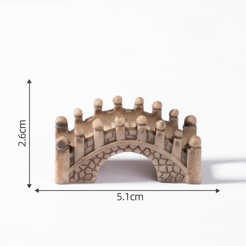 Miniature Fairy Garden Bridge Decoration Indoor Terrariums Fairy Garden Accessories Resin Palace Style Small Bridge Original Craftwork Aquarium Bonsai Decorate Picture Of Fairy Garden Supplies