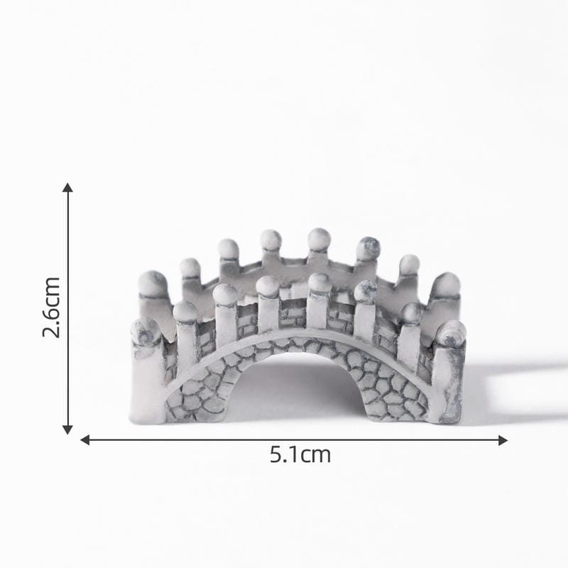 Miniature Fairy Garden Bridge Decoration Indoor Terrariums Fairy Garden Accessories Resin Palace Style Small Bridge Original Craftwork Aquarium Bonsai Decorate Picture Of Fairy Garden Supplies