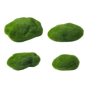 Emulational Moss Stone Flocking Stone Imitation Stone Bonsai Moss Lawn Fairy Garden Micro Landscape Aquarium Miniature Fairy Garden Decoration Fairy Garden Accessories Image Of Fairy Garden Supplies
