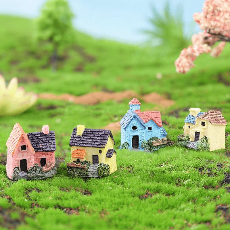 Miniature Fairy Garden Rural Villa Small House Pot Bonsai Fairy Garden Micro Landscape Miniature Garden Resin Castle Fairy Garden Decoration Terrariums Fairy Garden Accessories Picture From Fairy Garden Supplies
