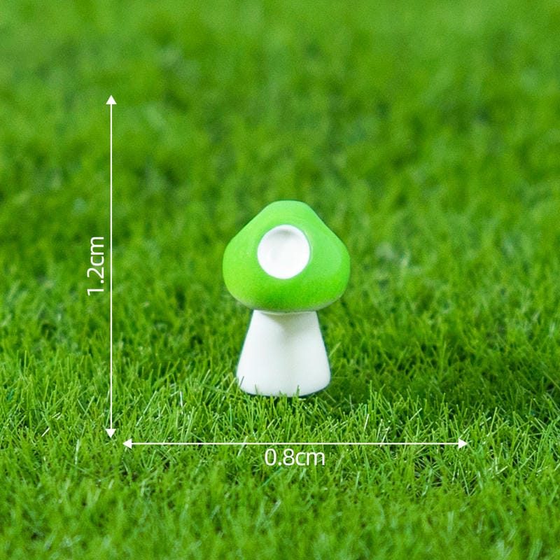 Bonsai Mushrooms Terrarium Artificial Plants Figurines Fairy Garden Accessories Miniatures Party Garden Mini Mushroom Garden Ornament Resin Crafts Decorations Image Of Fairy Garden Supplies