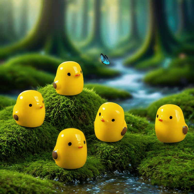 Moss Fairy Garden Micro Landscape Miniature Garden Decorate Fairy Garden Decoration Fairy Garden Accessories Landscaping Cartoon Mini Yellowsmall Chicken Fleshyaccessories Picture Of Fairy Garden Supplies