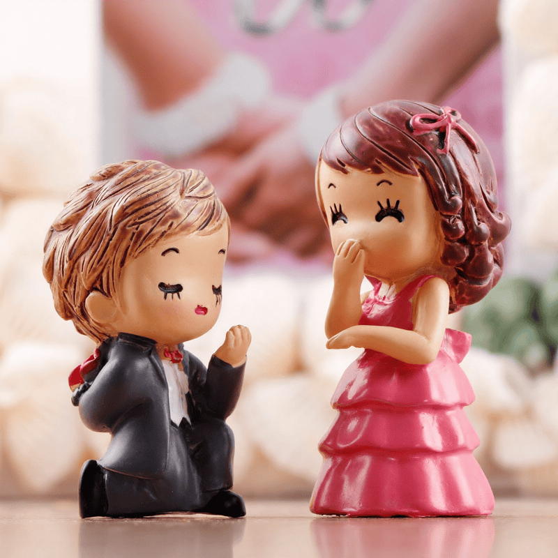 Lovers Fairy Garden Decoration Fairy Garden Accessories Wedding Propose Moss Fairy Garden Micro Landscape Miniature Garden Resin Bride And Groom Small Photo From Fairy Garden Supplies