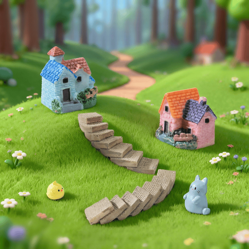 Terrariums Fairy Garden Stone Steps Emulational Stairs Bonsai Bend Small Road Ladder Aisle Diy Craft Resin Fairy Garden Decoration Fairy Garden Accessories Photo From Fairy Garden Supplies