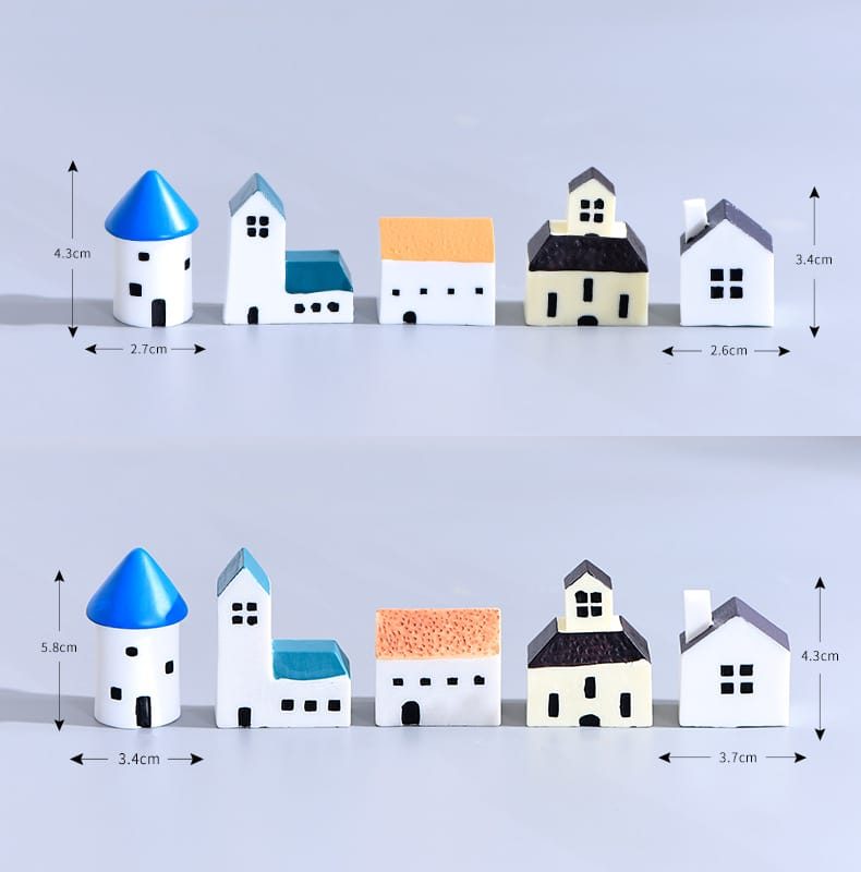 Indoor Fairy Garden Castle Church Micro Landscape Enchanted Miniature Fairy Garden Decoration Teacup Fairy Garden Accessories Bonsai Mediterranean Sea Amorous Feelings Zakka House Original Arts And Crafts Image Of Fairy Garden Supplies