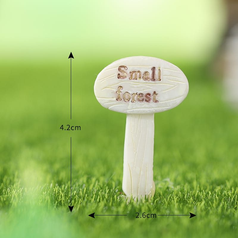 Fairy Garden Signpost Miniature Garden Guideboard Fairy Garden Ornament Doll Diy Assemble Toys Plant Pot Terrariums Bonsai Decor Road Signs Fairy Garden Accessories