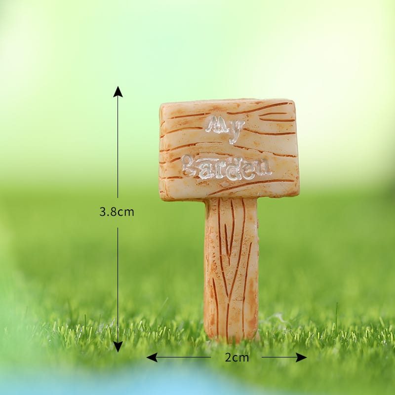 Fairy Garden Signpost Miniature Garden Guideboard Fairy Garden Ornament Doll Diy Assemble Toys Plant Pot Terrariums Bonsai Decor Road Signs Fairy Garden Accessories