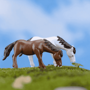 Miniature Fairy Garden Decoration Terrariums Fairy Garden Accessories Bonsai Emulational Mini New Style Horses Small Horse Pvc Doll Toy Figurine Plastic Animal