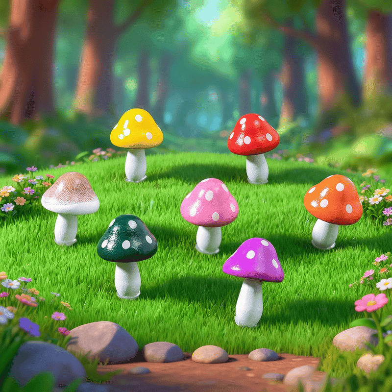 Artificial Plant Ornament Foam Mushroom Fairy Garden Micro Landscape Miniature Garden Pot Bonsai Fairy Garden Decoration Fairy Garden Accessories Multicolour Mushroom Artificial Plant Ornament Foam Mushroom Fairy Garden Micro Landscape Miniature Garden Pot Bonsai Fairy Garden Decoration Fairy Garden Accessories Multicolour Mushroom