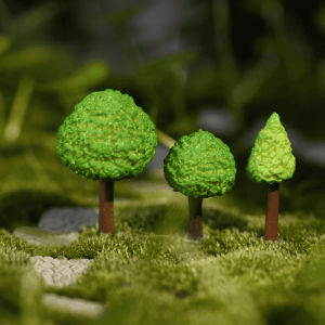 Artificial Green Trees Small Tree Mini Fairy Garden Plants Micro Landscape Miniature Garden Decoration Fairy Garden Accessories Succulent Plants Photo From Fairy Garden Supplies