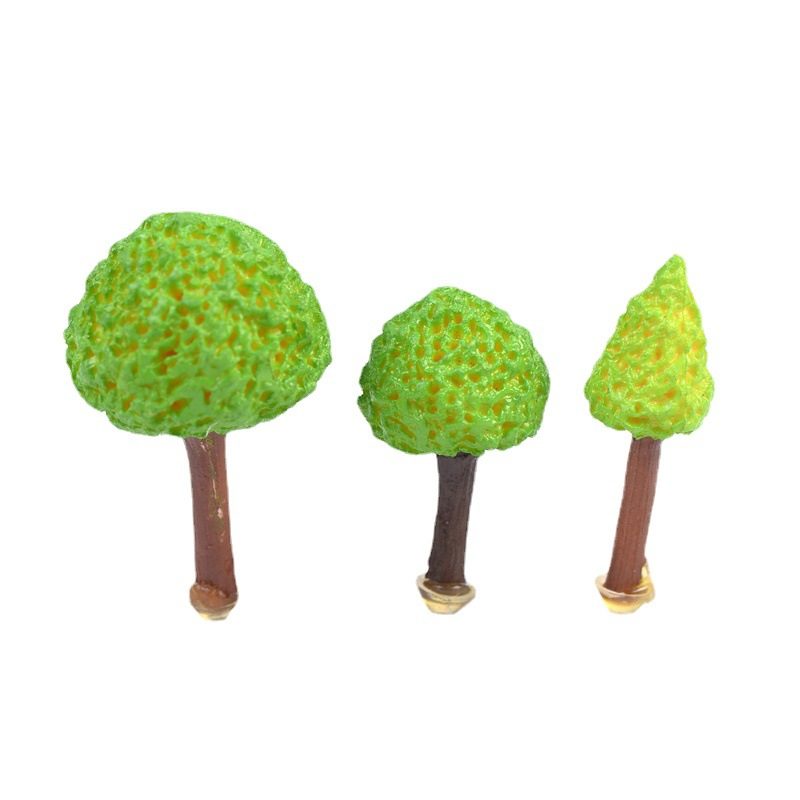 Artificial Green Trees Small Tree Mini Fairy Garden Plants Micro Landscape Miniature Garden Decoration Fairy Garden Accessories Succulent Plants Photo From Fairy Garden Supplies