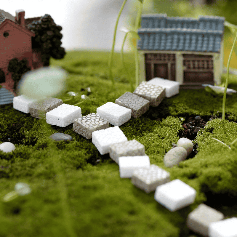 Moss Fairy Garden Micro Landscape Miniature Garden Fairy Garden Decoration Fairy Garden Accessories Original Resin Fairy Garden Decoration Fairy Garden Accessories Ladder Steps Diyfleshyfairy Garden Decoration Fairy Garden Accessories Essential