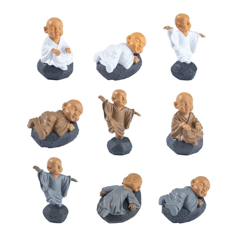 Fairy Garden Decoration Monk Figurine Fairy Home Decoration Children Gift Kawaii Chinese Buddhist Monks Miniature Bonsai Garden Furniture Car Interior Decoration Resin Craft Image Of Fairy Garden Supplies