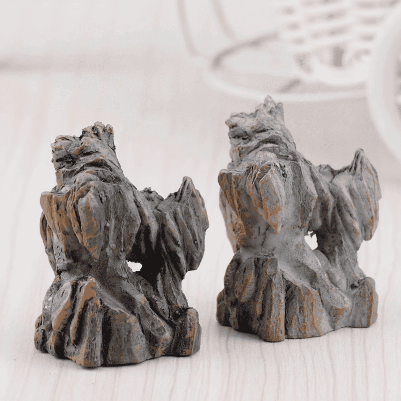 Moss Fairy Garden Rockery Resin Mountain Micro Landscape Miniature Garden Ecology Bottle Gardens Rockery Desktop Fleshy Pot Decorate Picture From Fairy Garden Supplies