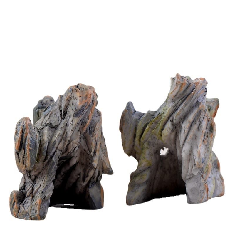 Moss Fairy Garden Rockery Resin Mountain Micro Landscape Miniature Garden Ecology Bottle Gardens Rockery Desktop Fleshy Pot Decorate Picture From Fairy Garden Supplies