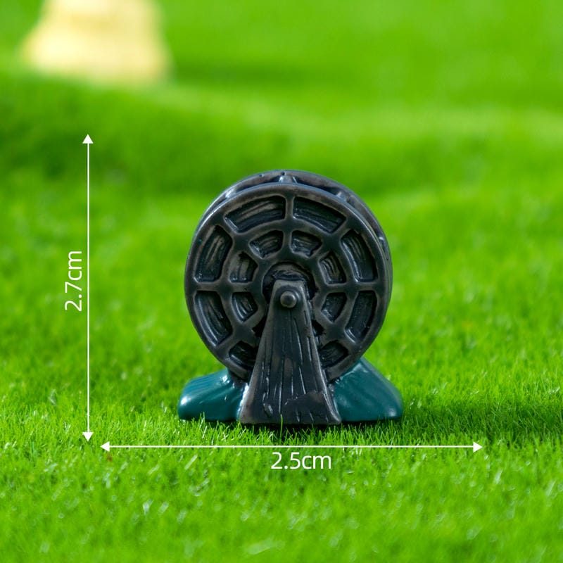 Indoor Mini Fairy Garden Building Terrariums Micro Landscape Pot Bonsai Miniature Garden Container Fairy Garden Decoration Wholesale Fairy Garden Accessories Supplies Nostalgia Edition Mini Waterwheel Image From Fairy Garden Supplies