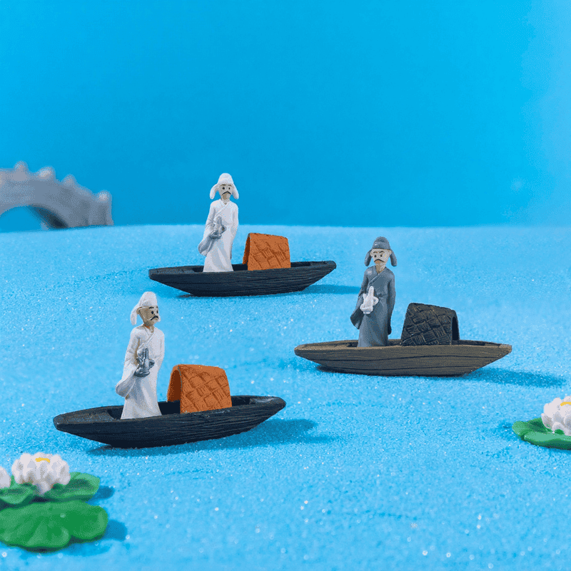 Moss Fairy Garden Micro Landscape Miniature Garden Decorate Fairy Garden Decoration Fairy Garden Accessories Emulational Small Boat White Cartoon Fleshy Aquarium Landscaping Accessories