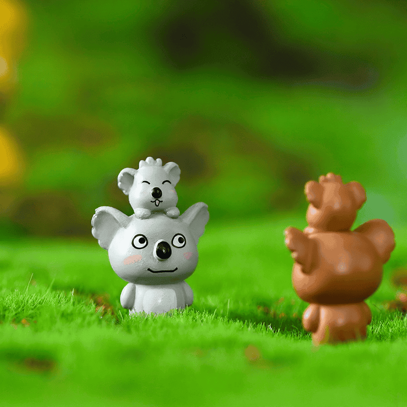 Moss Fairy Garden Micro Landscape Miniature Garden Fairy Garden Ornament Cartoon Mother And Son Koala Diyassemble Small Fairy Garden Decoration Fairy Garden Accessories Toys