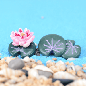 Moss Fairy Garden Lotus Micro Landscape Miniature Garden Decorate Terrariums Fairy Garden Decoration Pot Bonsai Fairy Garden Accessories Lotus Leaf Small Flower Diy Material Wholesale Resin Plants Picture Of Fairy Garden Supplies