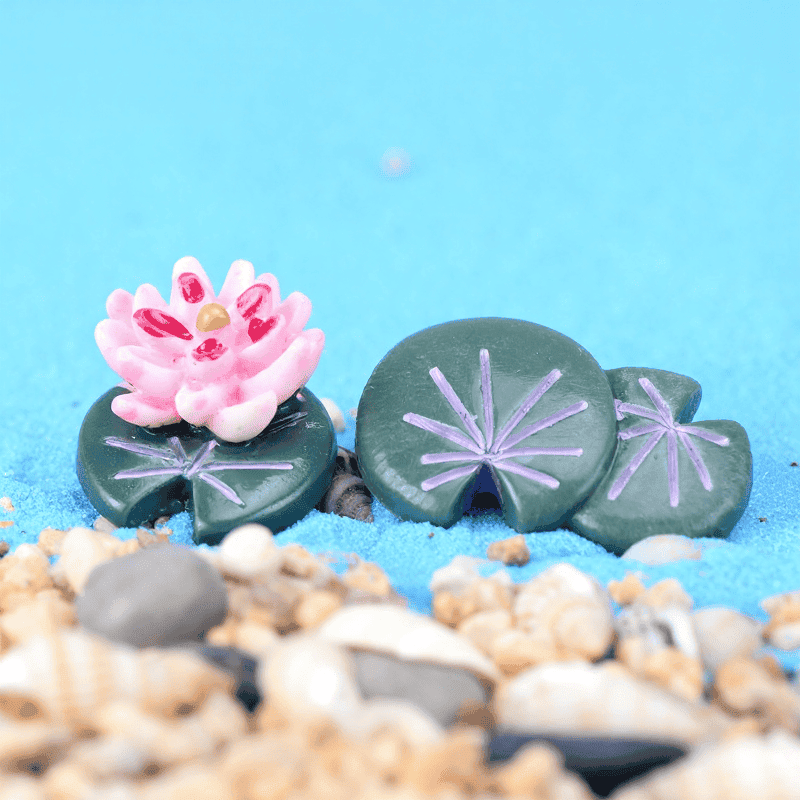 Moss Fairy Garden Lotus Micro Landscape Miniature Garden Decorate Terrariums Fairy Garden Decoration Pot Bonsai Fairy Garden Accessories Lotus Leaf Small Flower Diy Material Wholesale Resin Plants Picture Of Fairy Garden Supplies