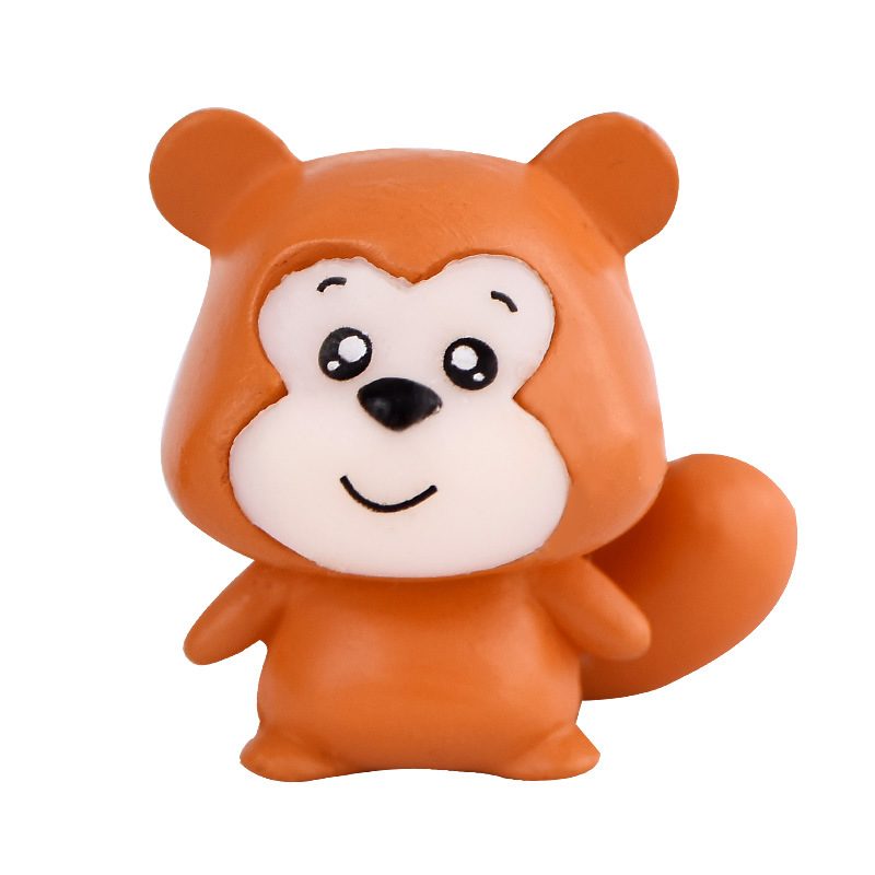 Moss Fairy Garden Animals Micro Landscape Pot Bonsai Miniature Garden Ornament Lovely Big Tail Squirrels Diy Assemble Toys Terrariums Fairy Garden Decoration Wholesale Fairy Garden Accessories