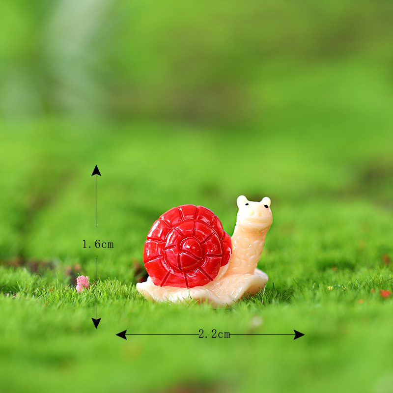 Moss Fairy Garden Micro Landscape Miniature Garden Succulent Plants 3 Color Snail Resin Craftwork Fairy Garden Decoration Fairy Garden Accessories Diy Material