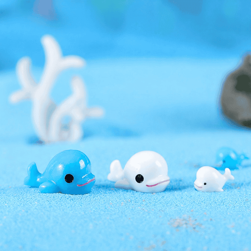 Aquarium Ocean Landscaping Essential Big Dolphin Fleshy Mini Pot Bonsai Fairy Garden Animals Micro Landscape Miniature Garden Ecology Bottle Diy Terrariums Fairy Garden Accessories