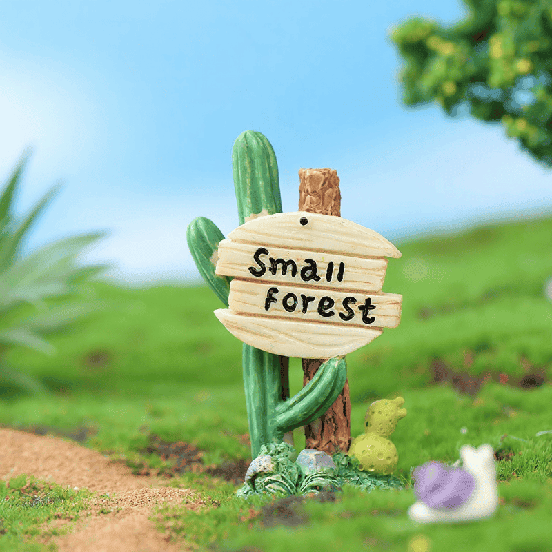 Moss Fairy Garden Micro Landscape Miniature Garden Resin Craftwork FleshyLandscaping Fairy Garden Decoration Fairy Garden Accessories Cactus Guidepost Small DIY Material Moss Fairy Garden Micro Landscape Miniature Garden Resin Craftwork Fleshylandscaping Fairy Garden Decoration Fairy Garden Accessories Cactus Guidepost Small Diy Material