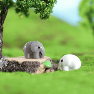Fairy Garden Micro Landscape Miniature Garden Fairy Garden Decoration Fairy Garden Accessories Lovers Small Elephant Fleshy Diy Decorate Moss Ecology Bottle Essential